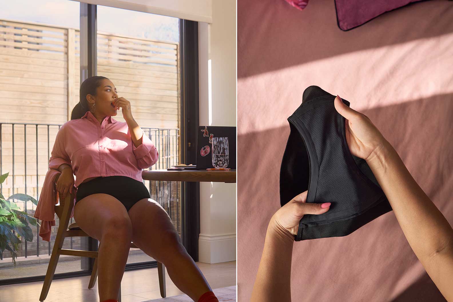 Sådan anvender du menstruationstrusser