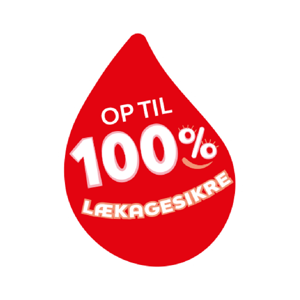 Op til 100 % lækagesikker