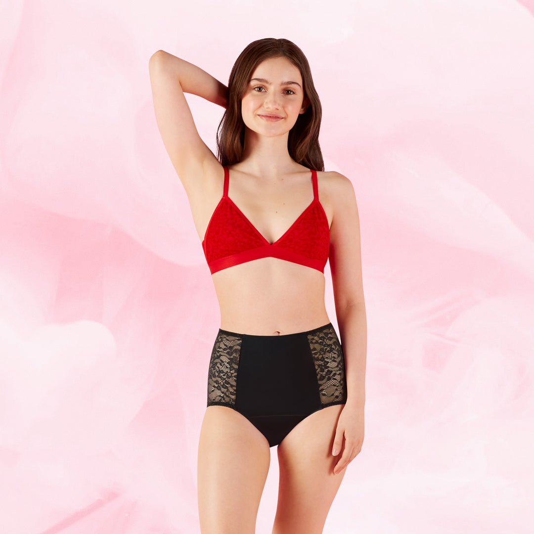 Period Underwear
      Moderat flowhigh-waist-floral-moderate