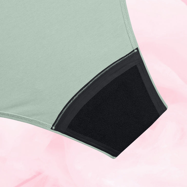 ComfortFit Essentials Brazilian Moderat Flow menstrual underwear, breathable and durable.