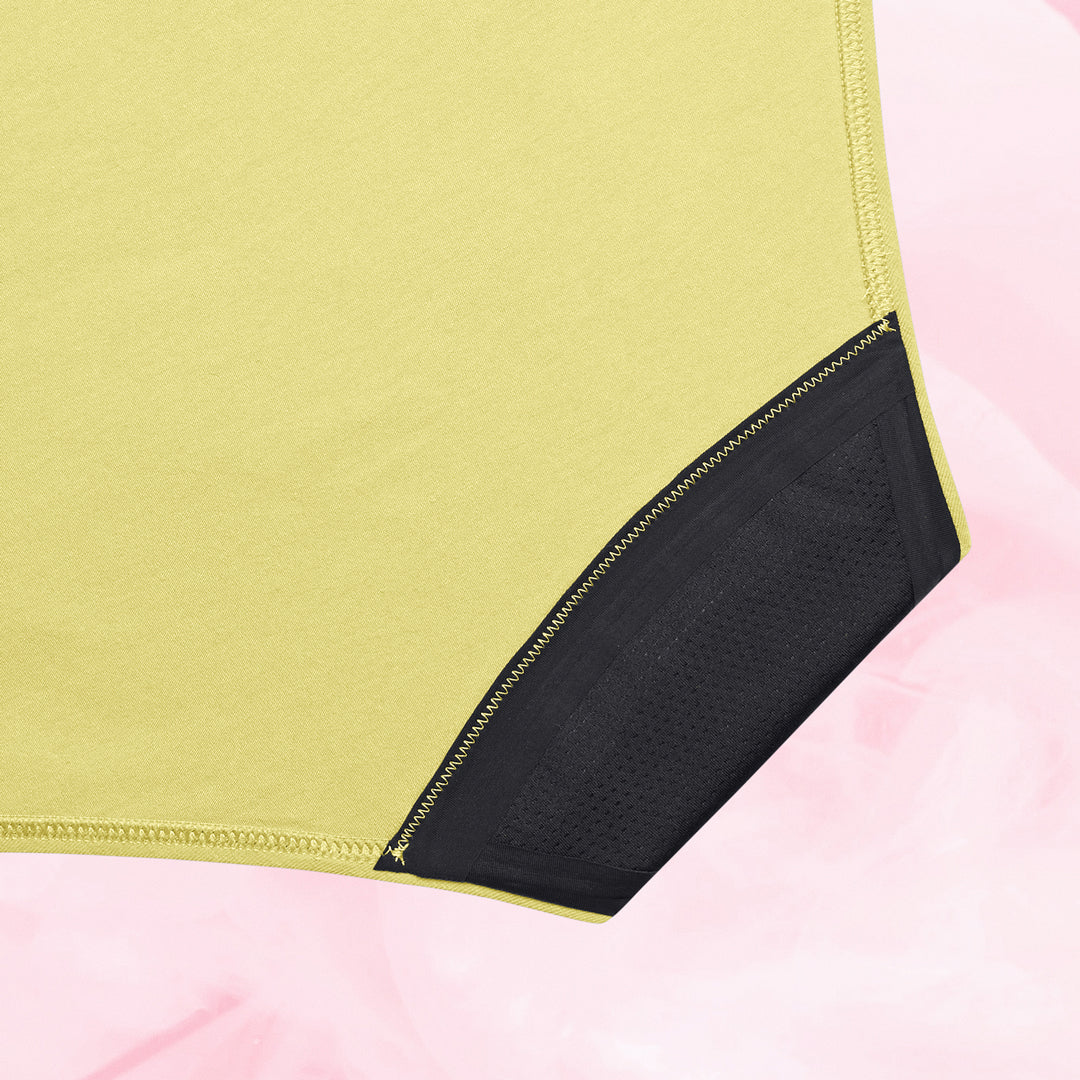 ComfortFit Essentials Hipster Let Flow, breathable menstrual underwear with ComfortFit design.