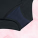 Højtaljet Snit Dots Let Flow Menstruationstrusser with side lace details.