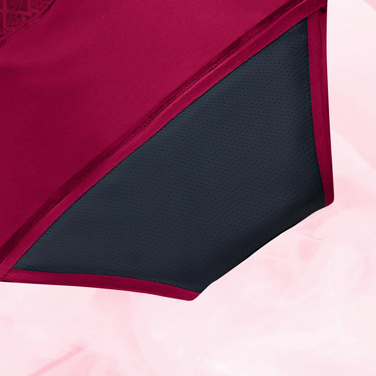Hipster Full Lace Kraftigt Flow Menstruationstrusser with absorbent TriTech technology.