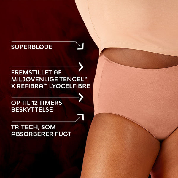 Premium Comfort High Waist Moderat Flow Menstruationstrusser