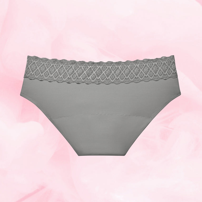 Hipster Full Lace Moderat Flow Menstruationstrusser