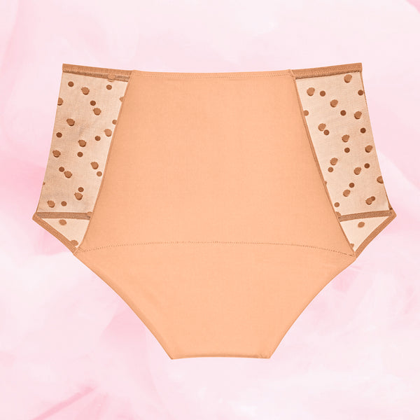 Højtaljet Snit Dots Let Flow Menstruationstrusser
