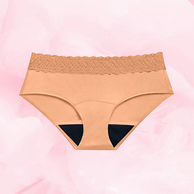 Hipster Full Lace Moderat Flow Menstruationstrusser