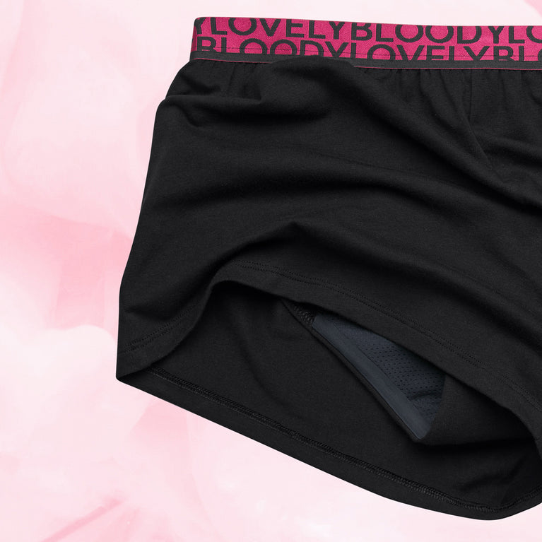 Sleepwear Shorts Menstruationstrusser med længere skridt