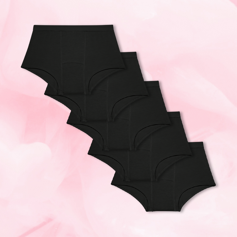 Teens Boxer Moderat Flow 5-pak stablet diagonalt.