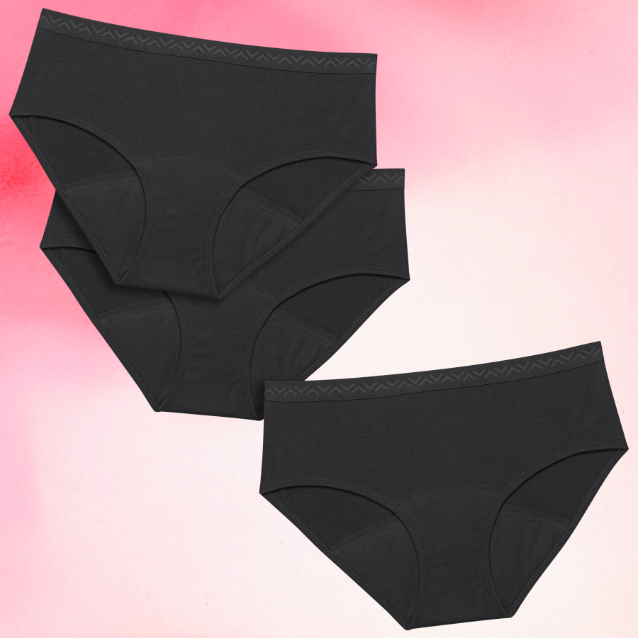 Period Underwear
      Forskellig Absorptionteen-hipster-mixat-3-pak-menstruationstrusser