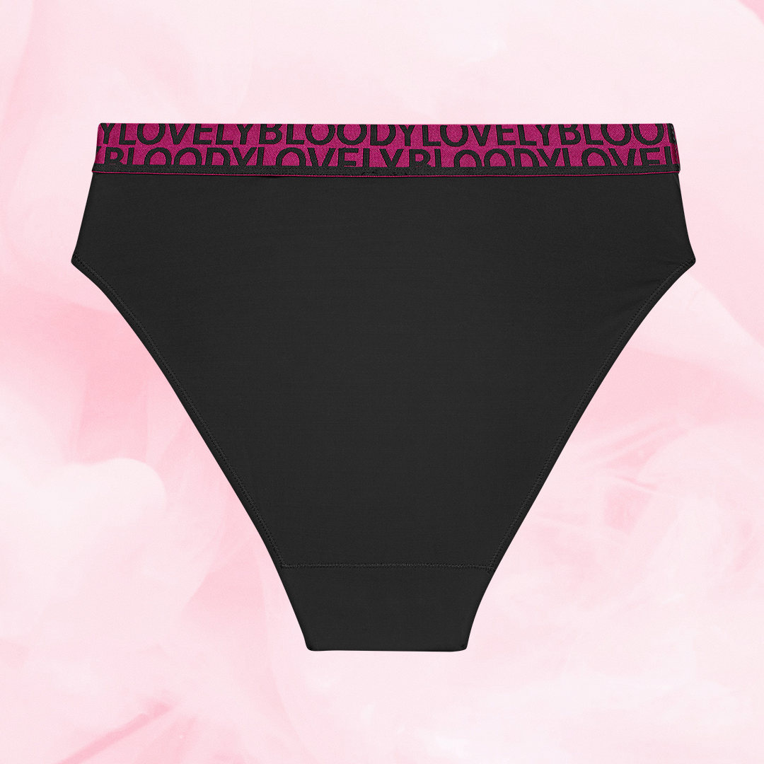 ComfortFit High Leg Lite Flow dametrusse med fuchsia elastik.