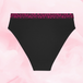 ComfortFit High Leg Lite Flow dametrusse med fuchsia elastik.