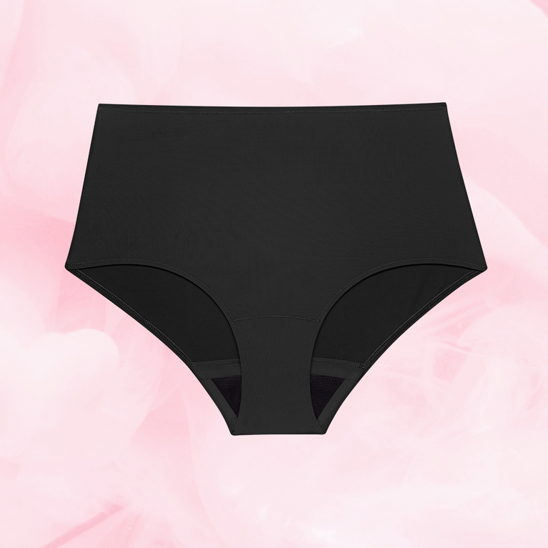 ComfortFit High Waist Let Flow menstruation underwear, OEKO-TEX®-certified, stylish, secure.