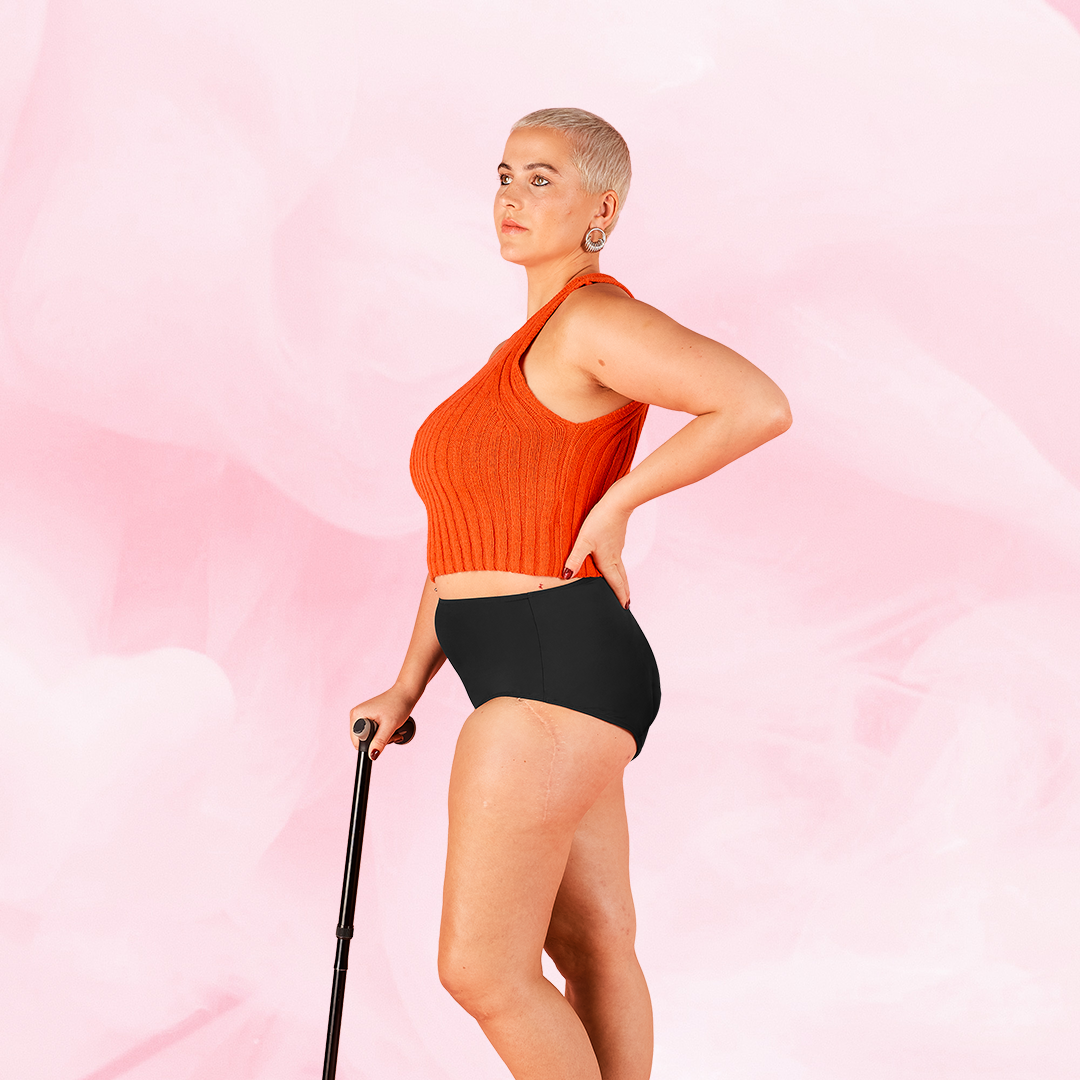 ComfortFit High Waist Let Flow menstruation underwear for light flow days.