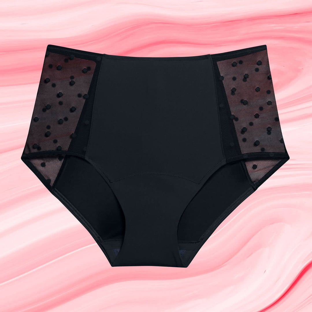 Period Underwear
      Kraftig Absorptionhigh-waist-dots-heavy